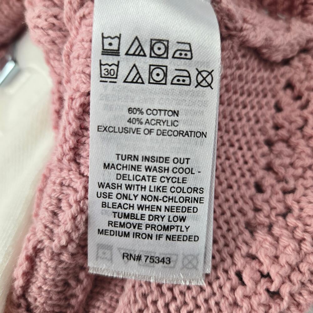 NWT Cupcakes and Cashmere Pink Knit Dress White Tights Bunny Lovey 6 to 9 months - Picture 13 of 16